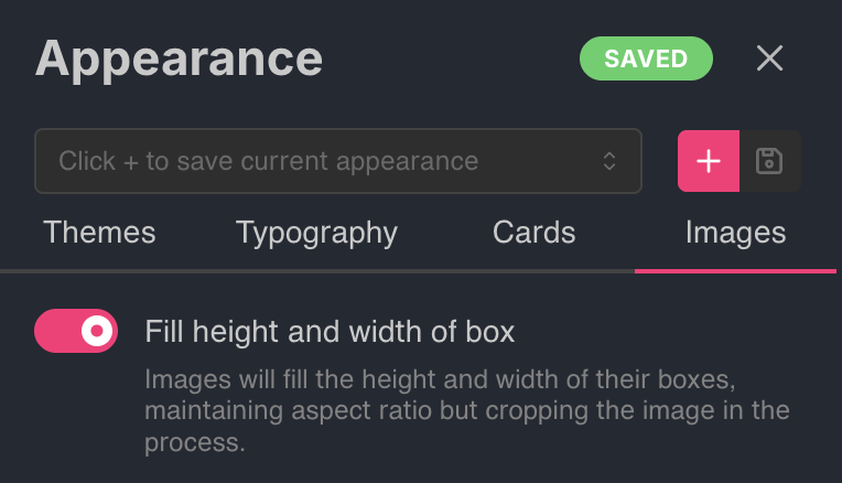 Crop images to fill textbox