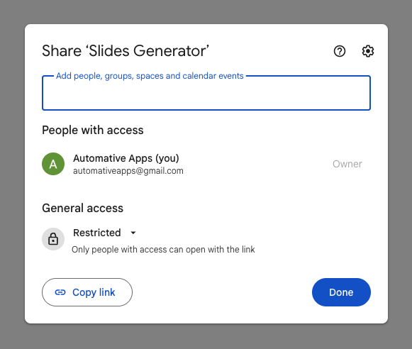 Google Doc Collaborator Access