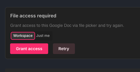 Grant Access Flow