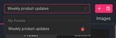 Select Appearance Preset